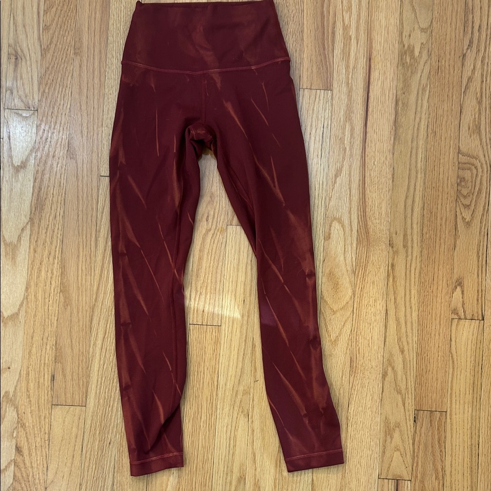 Lululemon Athletica Burgundy Leggings